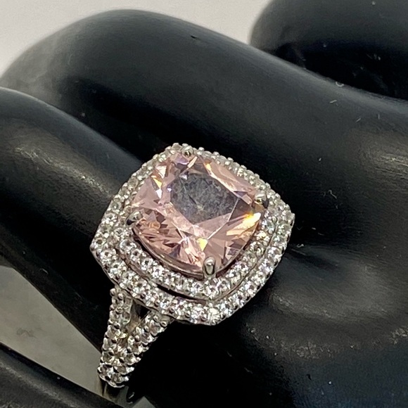 Morganite And Sapphire Ring! 7 - Picture 6 of 7